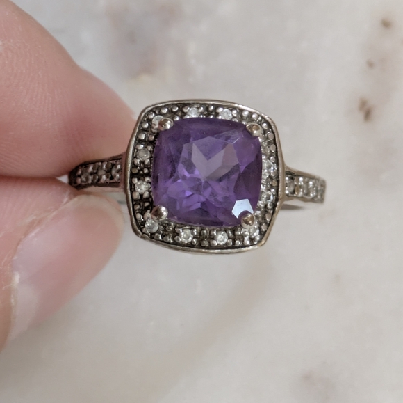 Jewelry - end 1920 Art deco ring costume with potentially amethyste